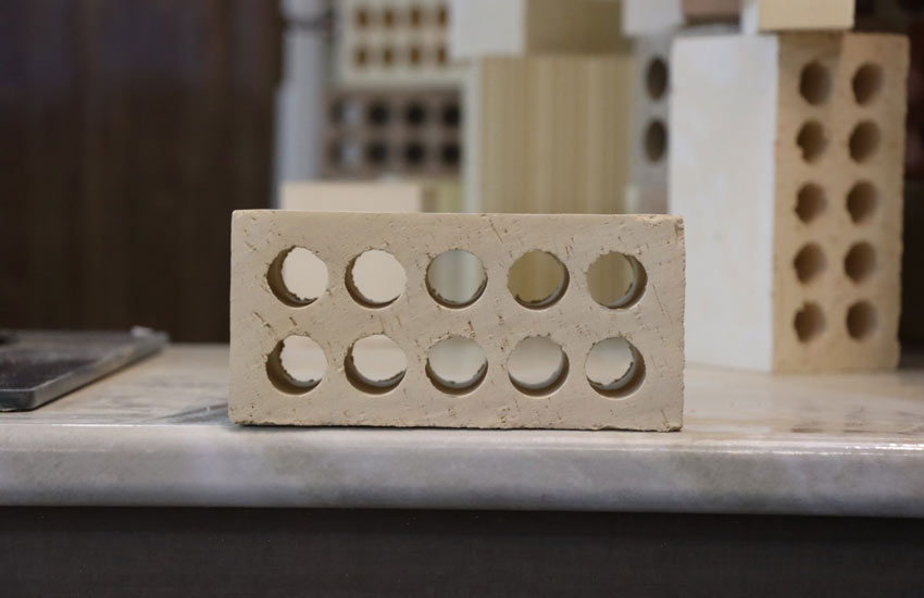 Application of ten-hole brick